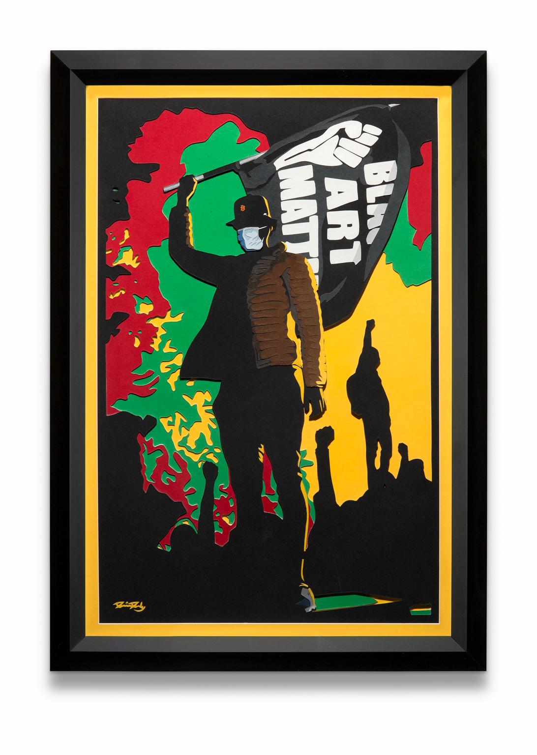 Darin Darby "March on Black Art" African American Figurative, Bright