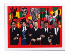 "March on Black Art" Prints, African American Figurative, Signed and Numbered