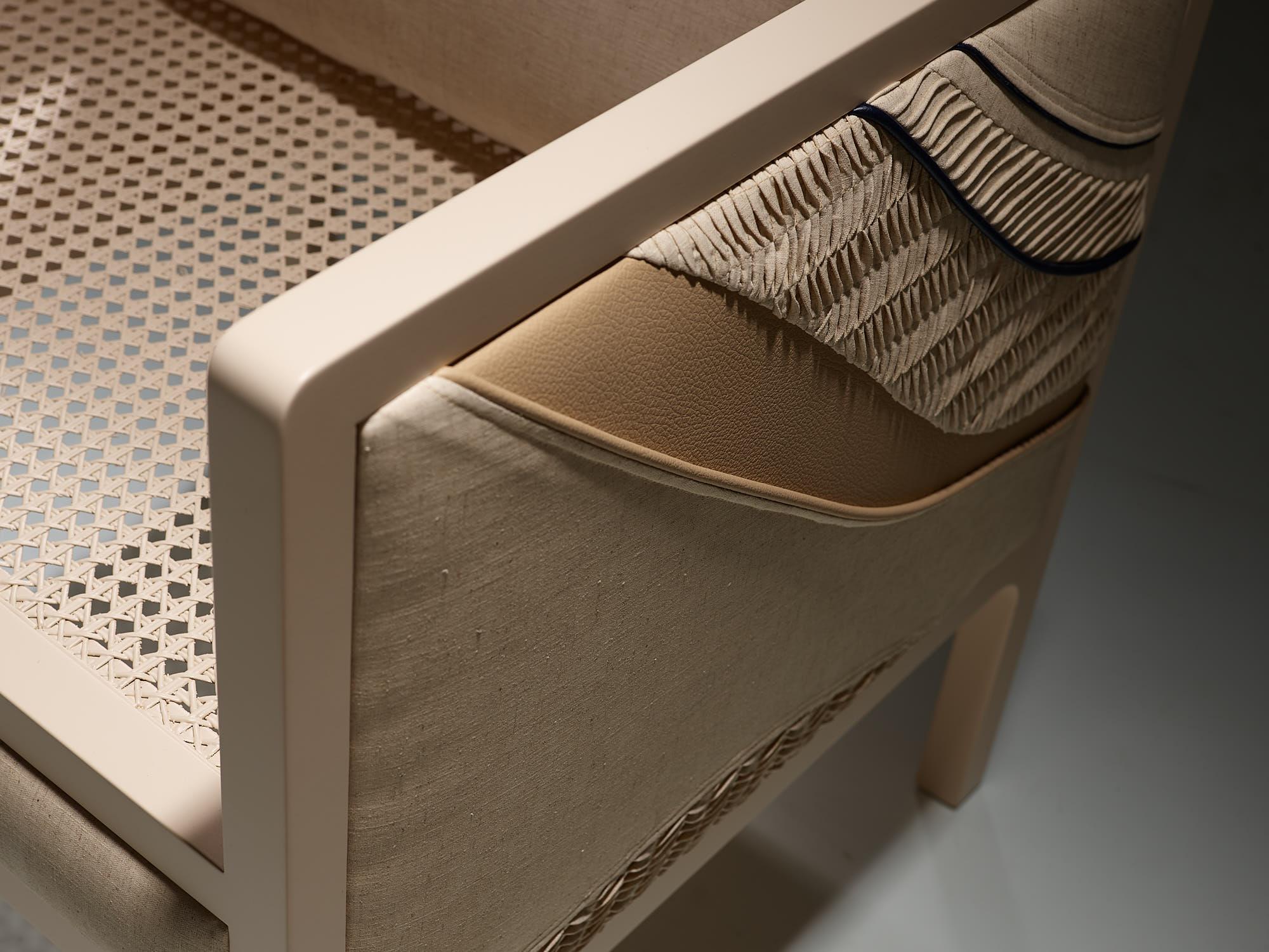 Structure, Line and Movement Contemporary Armchair with Artistic Intervention For Sale 10