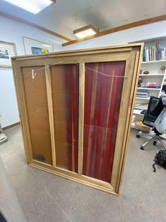 Darinka Novitovic Signed Abstract Collage, Paint, Pastel & Graphite Framed 1980