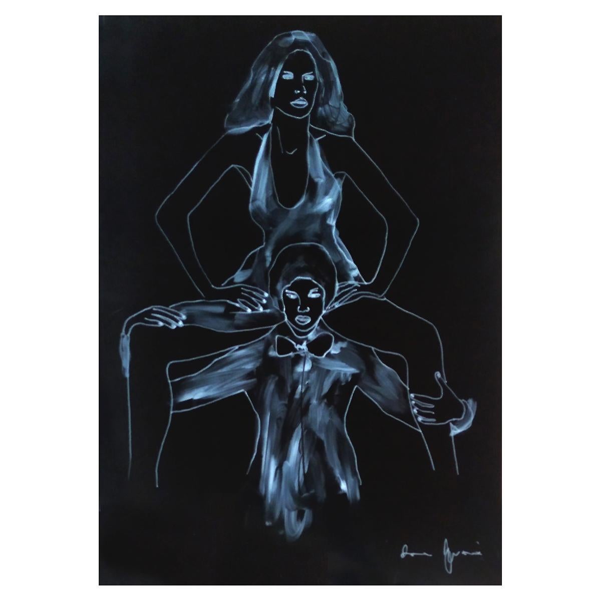 Dario Agrimi Nude Painting - Diafanie