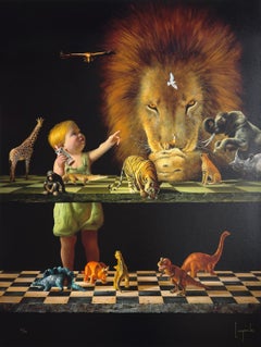 Dario Campanile’s Your Move (1999) symbolic painting that explores humanity