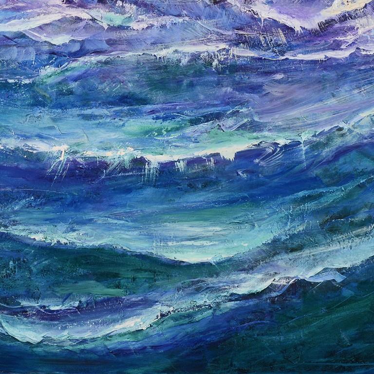 Storm Surge de Dario Campanile, peinture à l'huile expressionniste abstraite, 2013 en vente 4