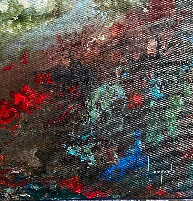 Underworld by Dario Campanile, Abstract Expressionism Oil Painting, 2020 For Sale 1