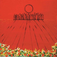 Città Atomica - Dipinto di Dario Cusani - 1987