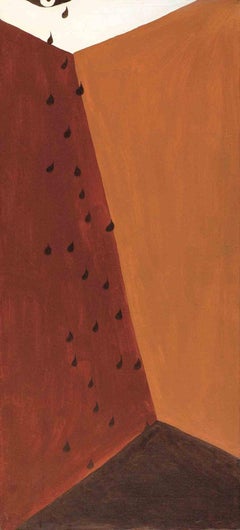 Vintage The Room of Necessary Tears - Painting by Dario Cusani - 1994