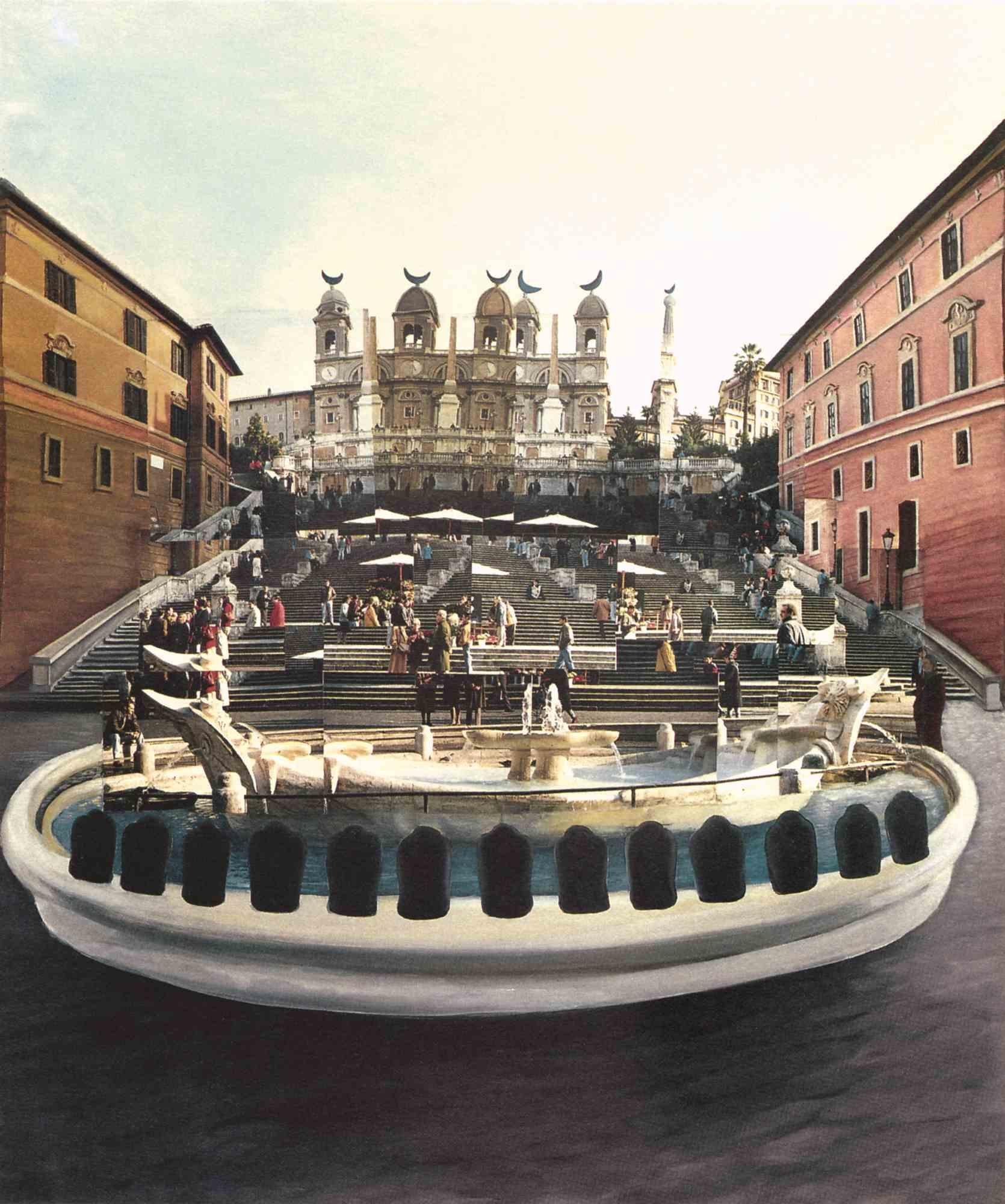 TECNICA DELLA FOTOPITTURA
La tecnica utilizzata è stata definita come FOTO-PITTURA dalla critica d'arte Silvia Pegoraro di Ravenna ed è stata un'invenzione dell'artista nel 1994. Infatti, dal 1964 l'artista lavorava con la fotografia e la pittura