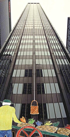 Fish Fresh New York - Peinture de Dario Cusani - 2000