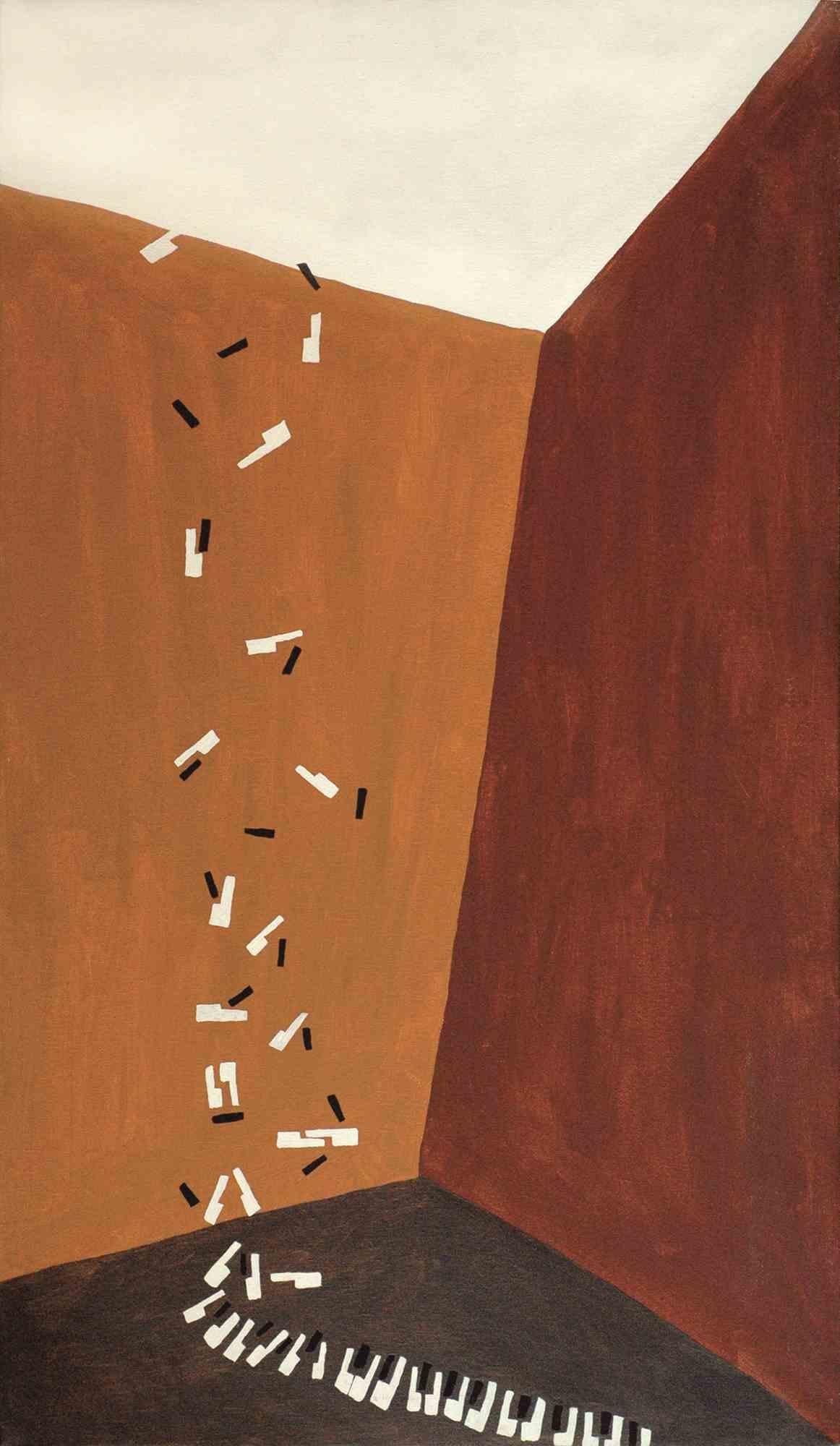 Peinture acrylique réalisée par Dario Cusani en 1994. Certificat d'authenticité de l'Artistics sur la photographie.

JE DEVIENS UN ARTISTE PROFESSIONNEL (1986)
Au printemps 1986, avec la fermeture du journal Reporter, j'ai décidé d'abandonner