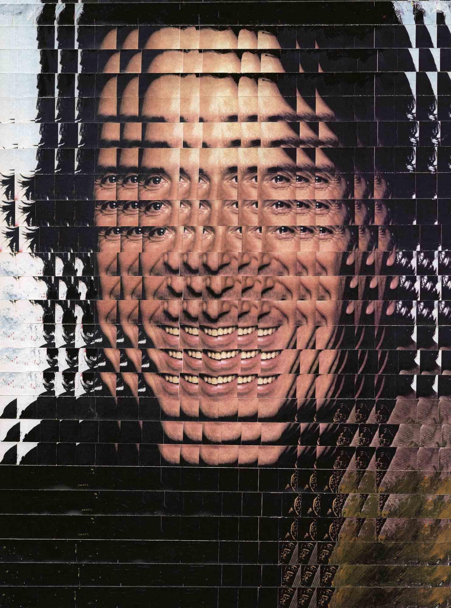 Dieses Werk (R:0033) aus dem Jahr 2009, das Al (Pacino) gewidmet ist, ist eines der vielen Porträts, die großen Persönlichkeiten gewidmet sind und mit der Technik der FOTOKOLLAGE hergestellt wurden. Die endgültige Lösung kam heraus, nachdem ich