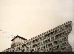 THE IMMOBLE SHIP GOES - La nave immobile va - Print by Dario Cusani - 1996
