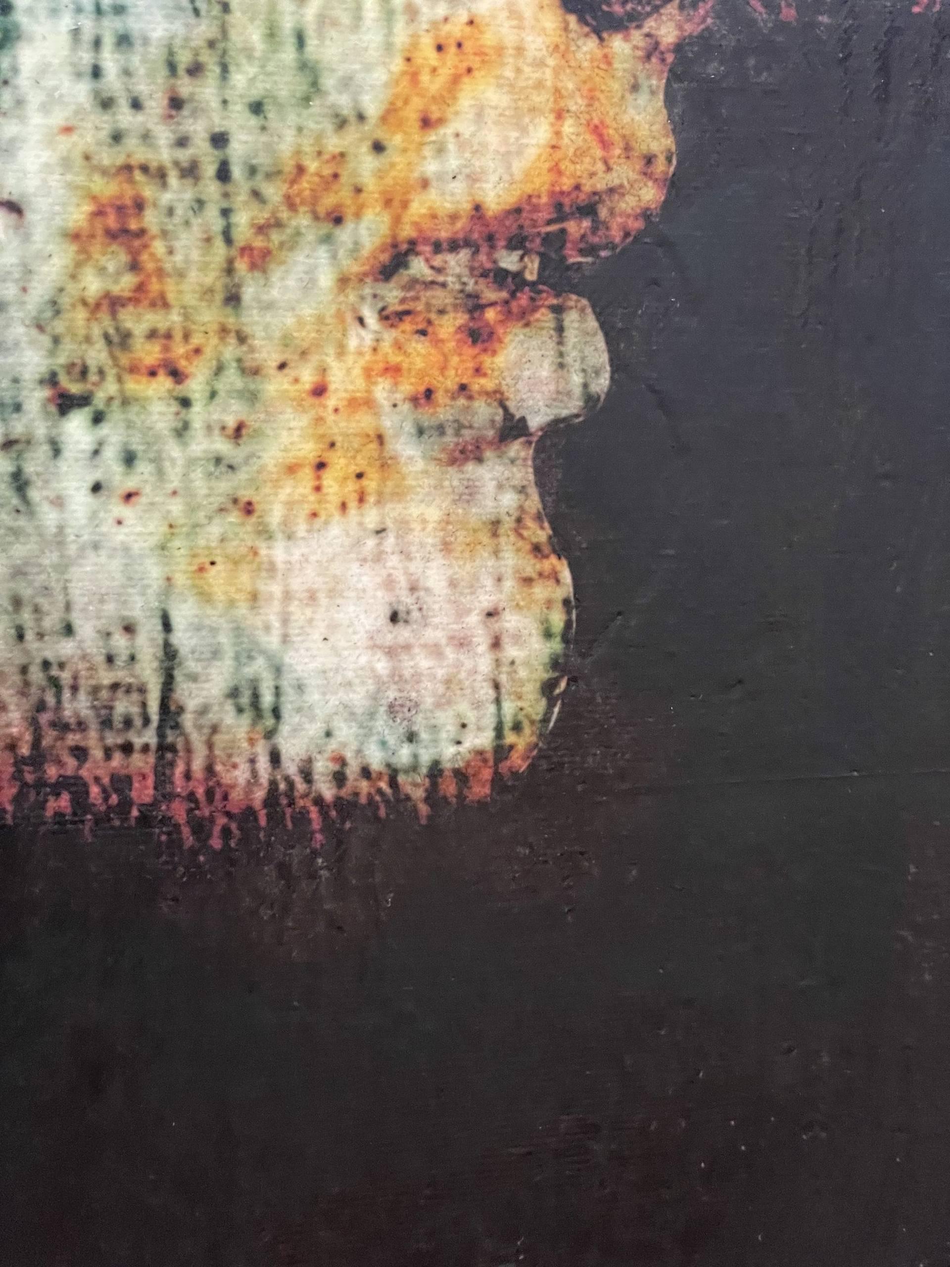 Golden Echo Pop Art - ESCUELA ITALIANA AUC - Portrait Painting Negro de Dario Moschetta