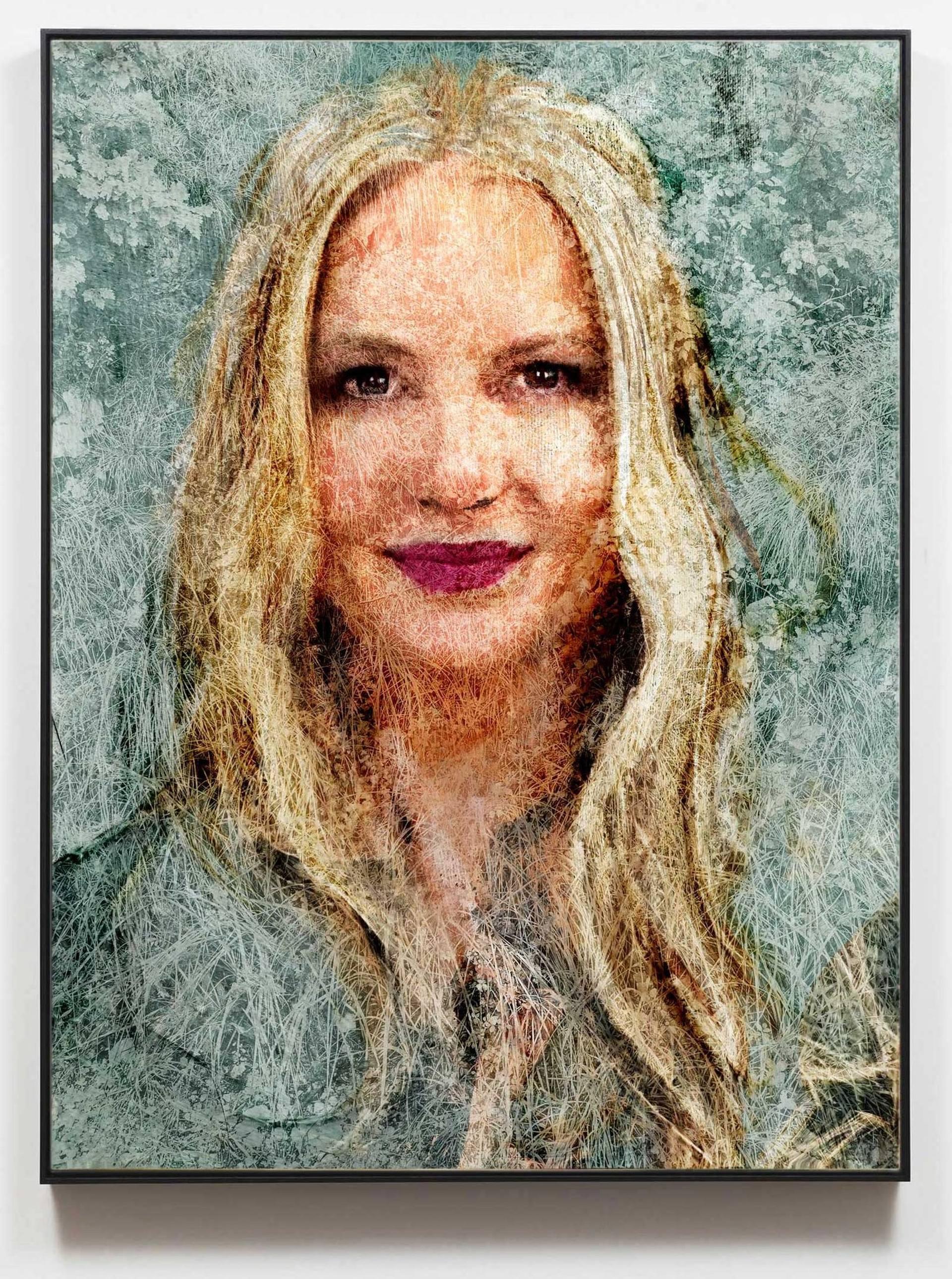 Retrato 476 (Francesca) Pop Art - ESCUELA ITALIANA - Painting de Dario Moschetta