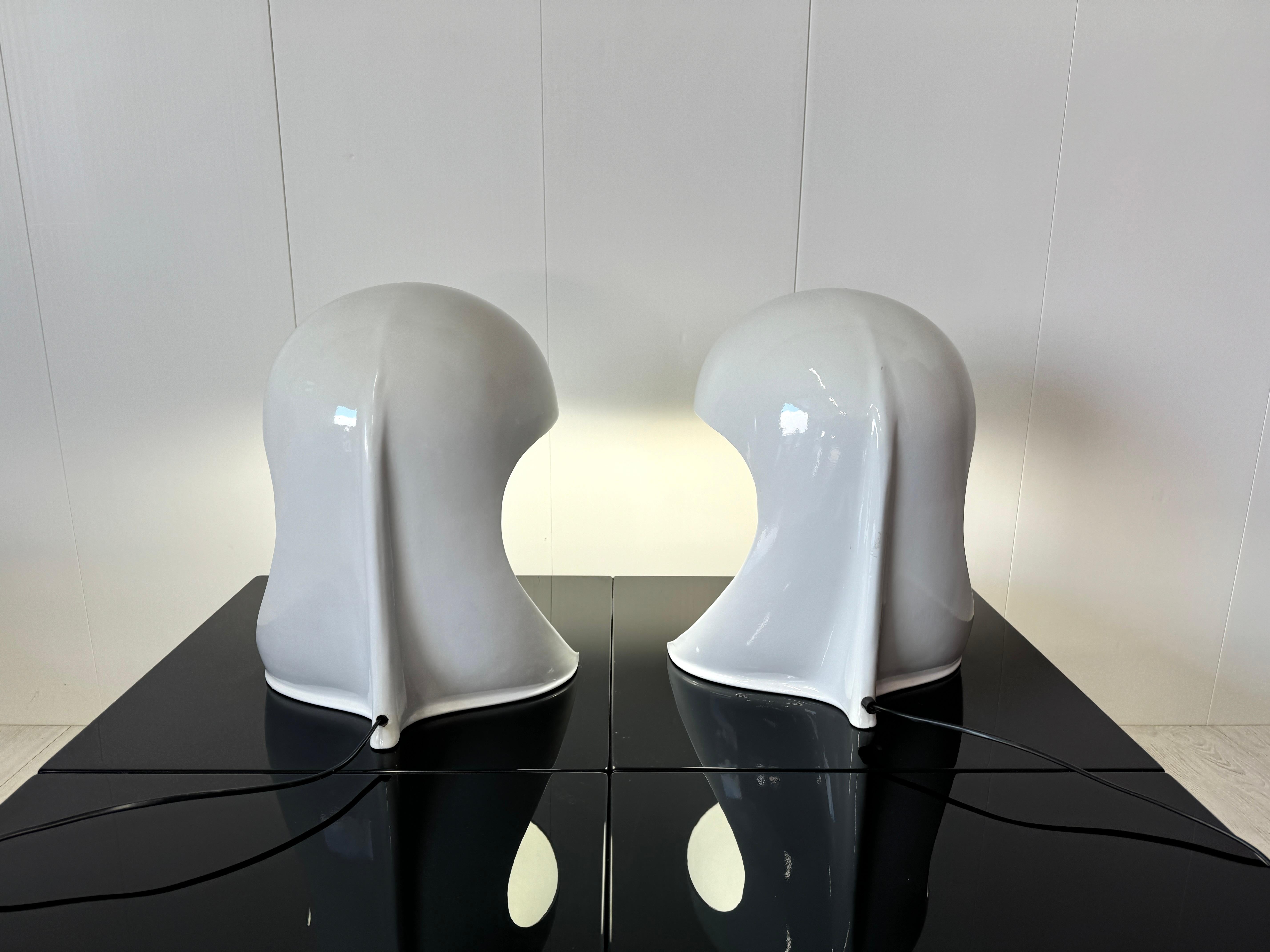 Dario Tognon , Paire de lampes de table mod. Dania, prod. Artemide, 1969 en vente 1