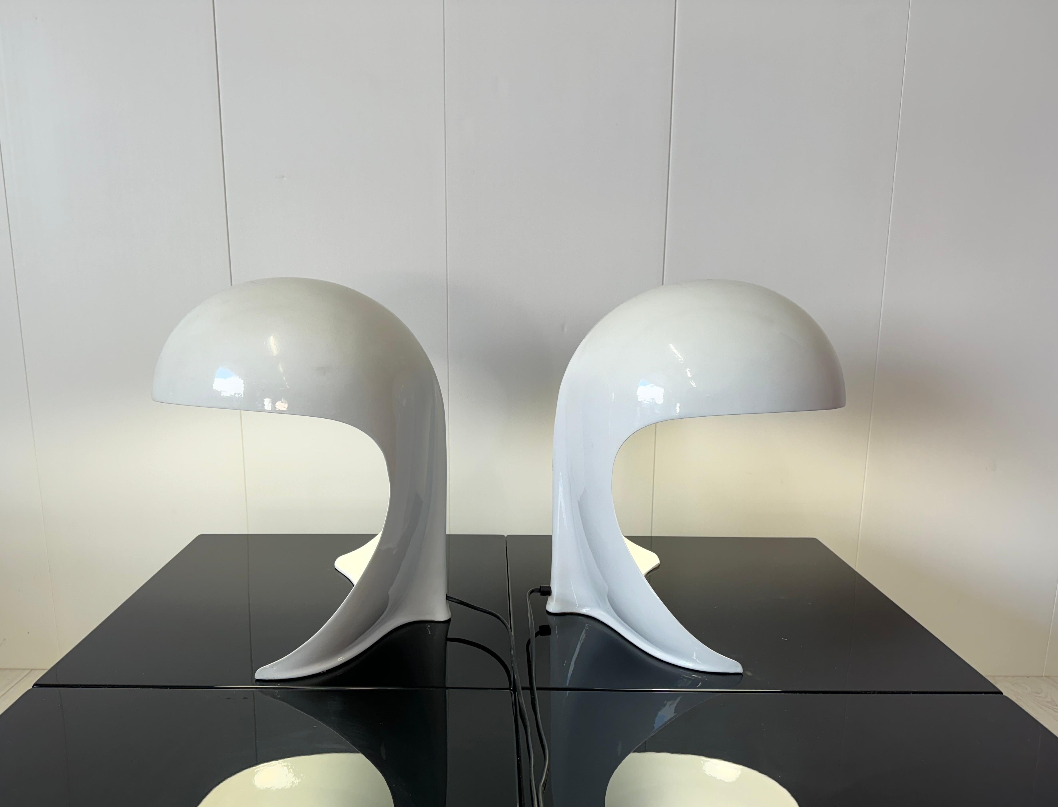 Dario Tognon , Paire de lampes de table mod. Dania, prod. Artemide, 1969 en vente 2