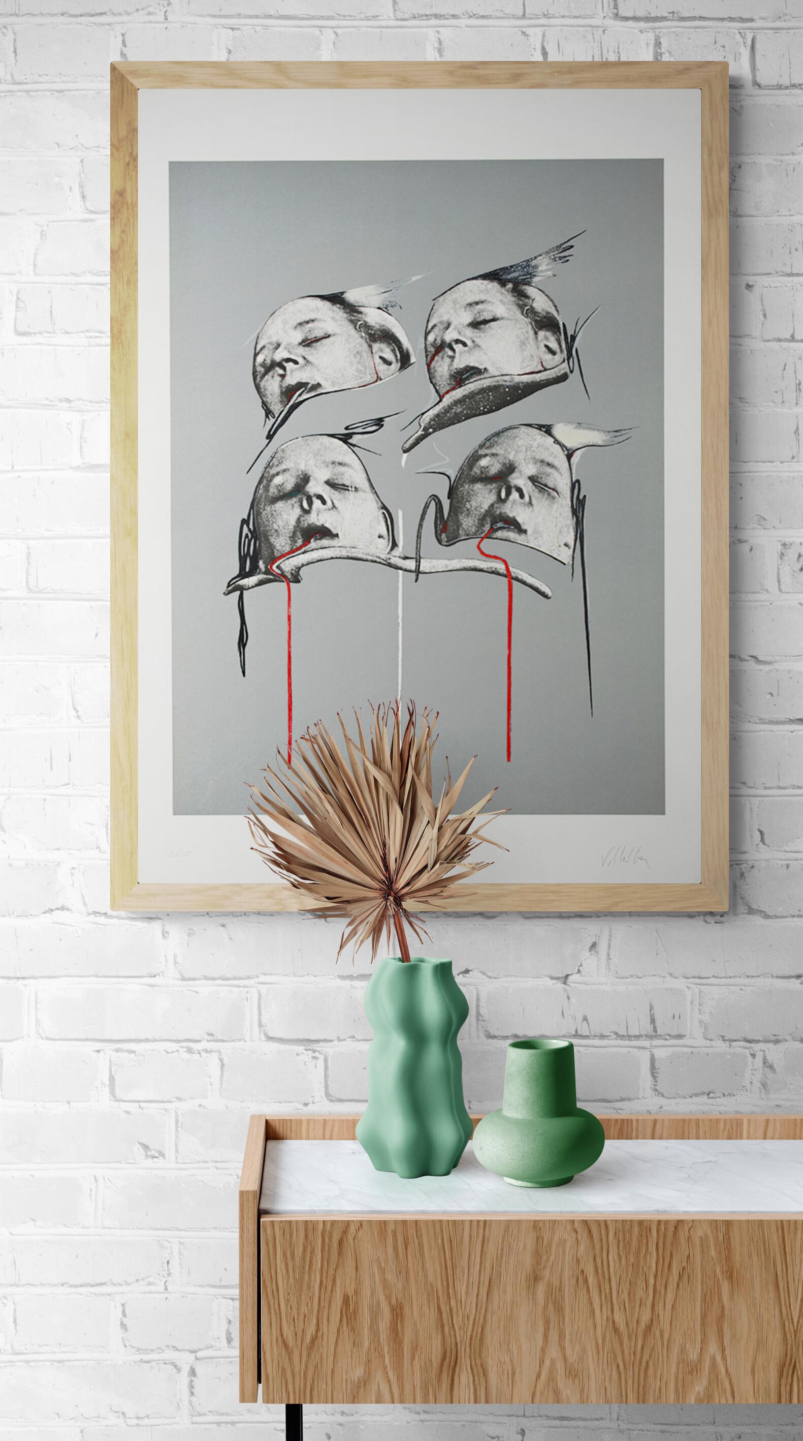 Dario Villalba UNTITLED 3 Conceptualismo Limitado Contemporáneo Español Mujer Gris 5