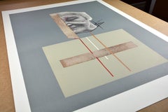 Dario Villalba UNTITLED 4 Limited Conceptualism Spanish Contemporary Grey Woman (en anglais)