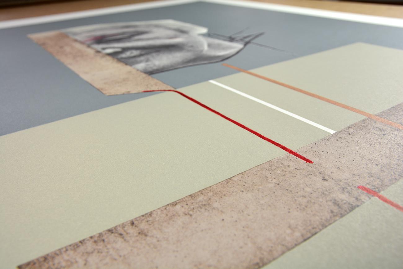 Dario Villalba UNTITLED 4 Conceptualismo Limitado Contemporáneo Español Mujer Gris en venta 3