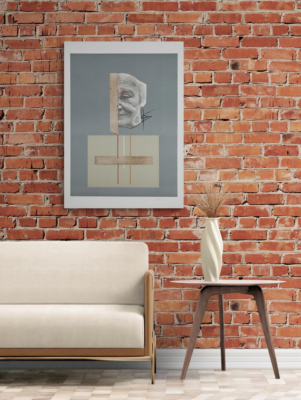 Dario Villalba UNTITLED 4 Conceptualismo Limitado Contemporáneo Español Mujer Gris en venta 5