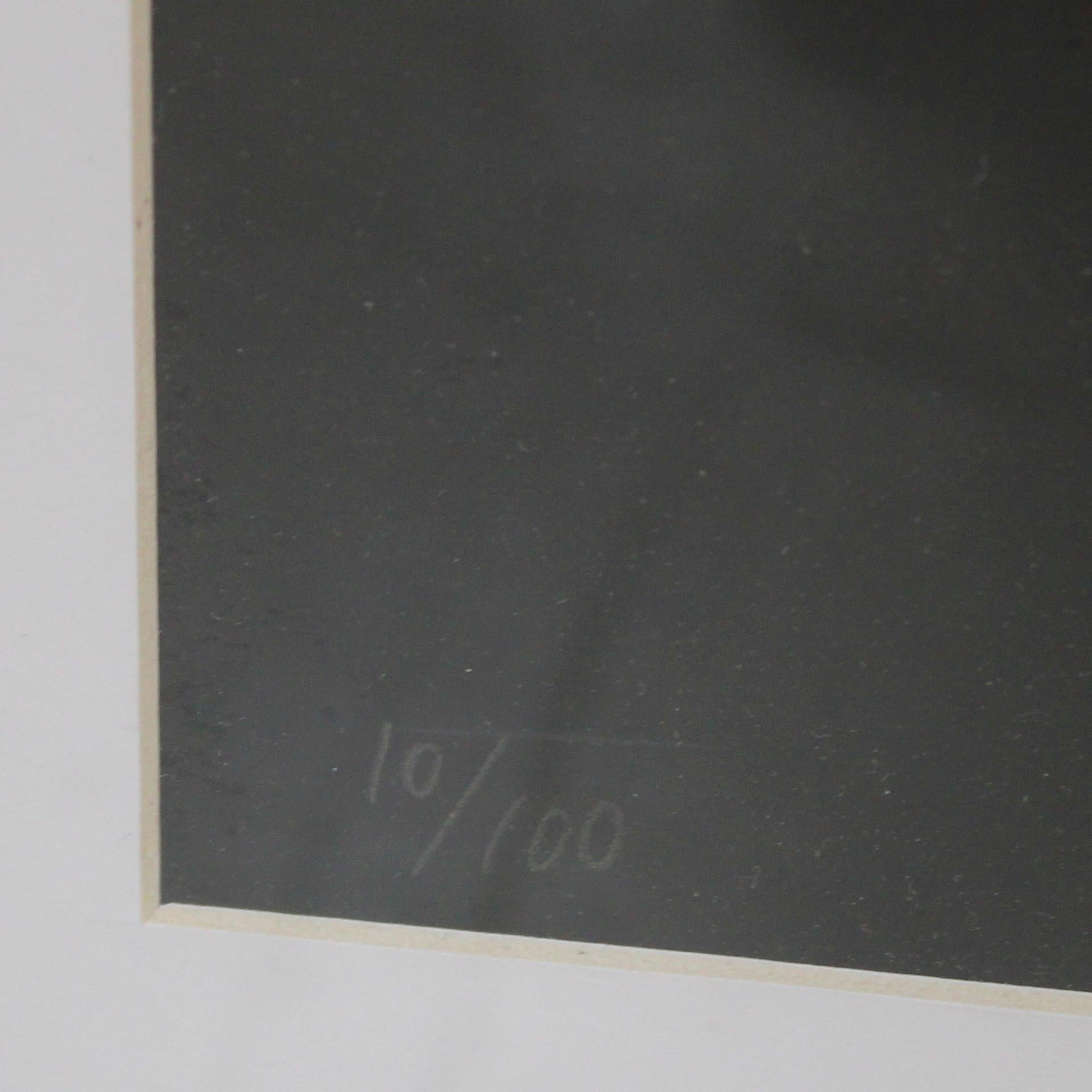 Triptychon von Dario Villalba Spanisch Zeitgenössischer Lithographiedruck im Angebot 1