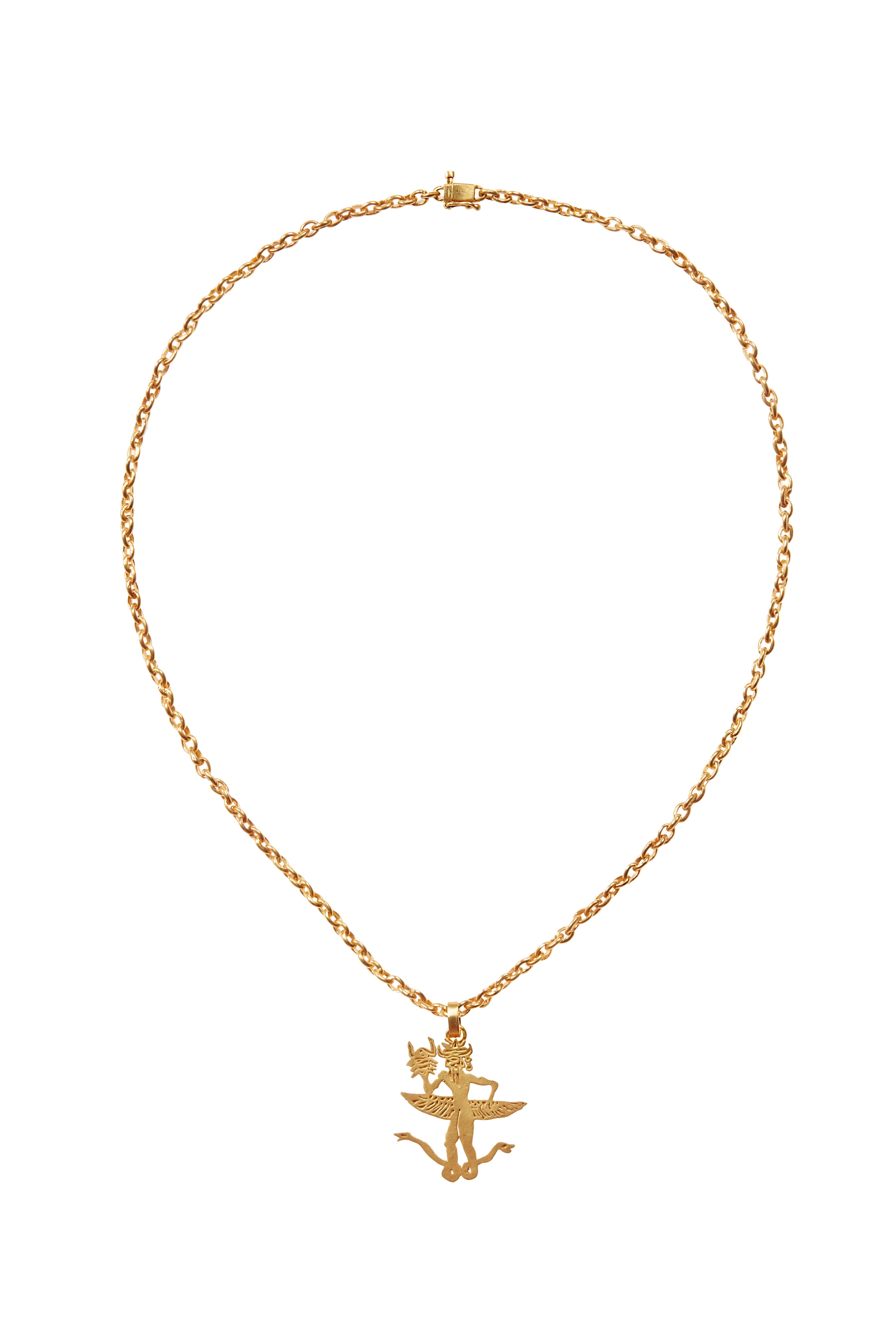 Darius Jewels Snake Charmer Pendant is crafted entirely by hand. Pendant is sold separately from chain. 

18K Yellow Gold

