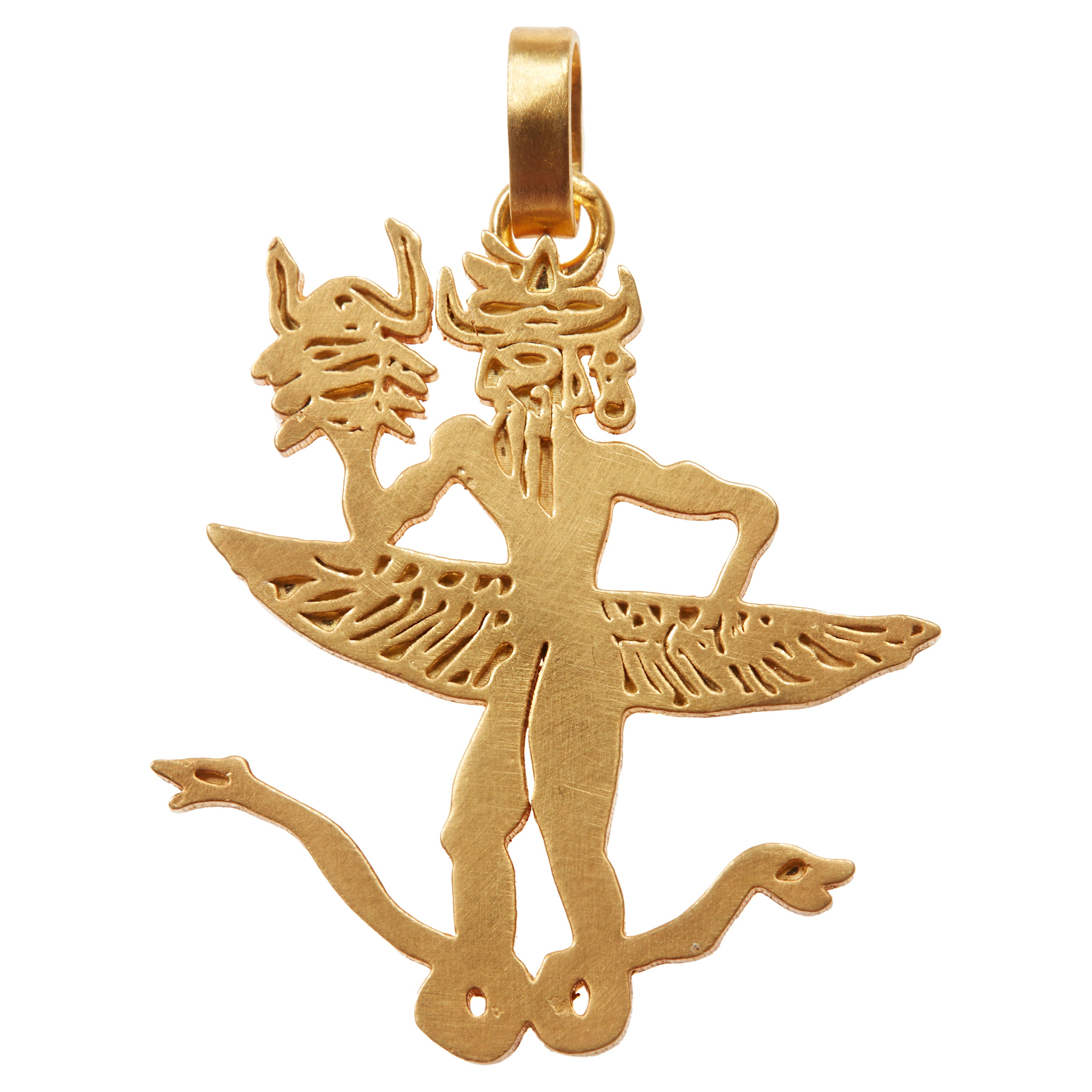 Darius Jewels Snake Charmer Pendant For Sale