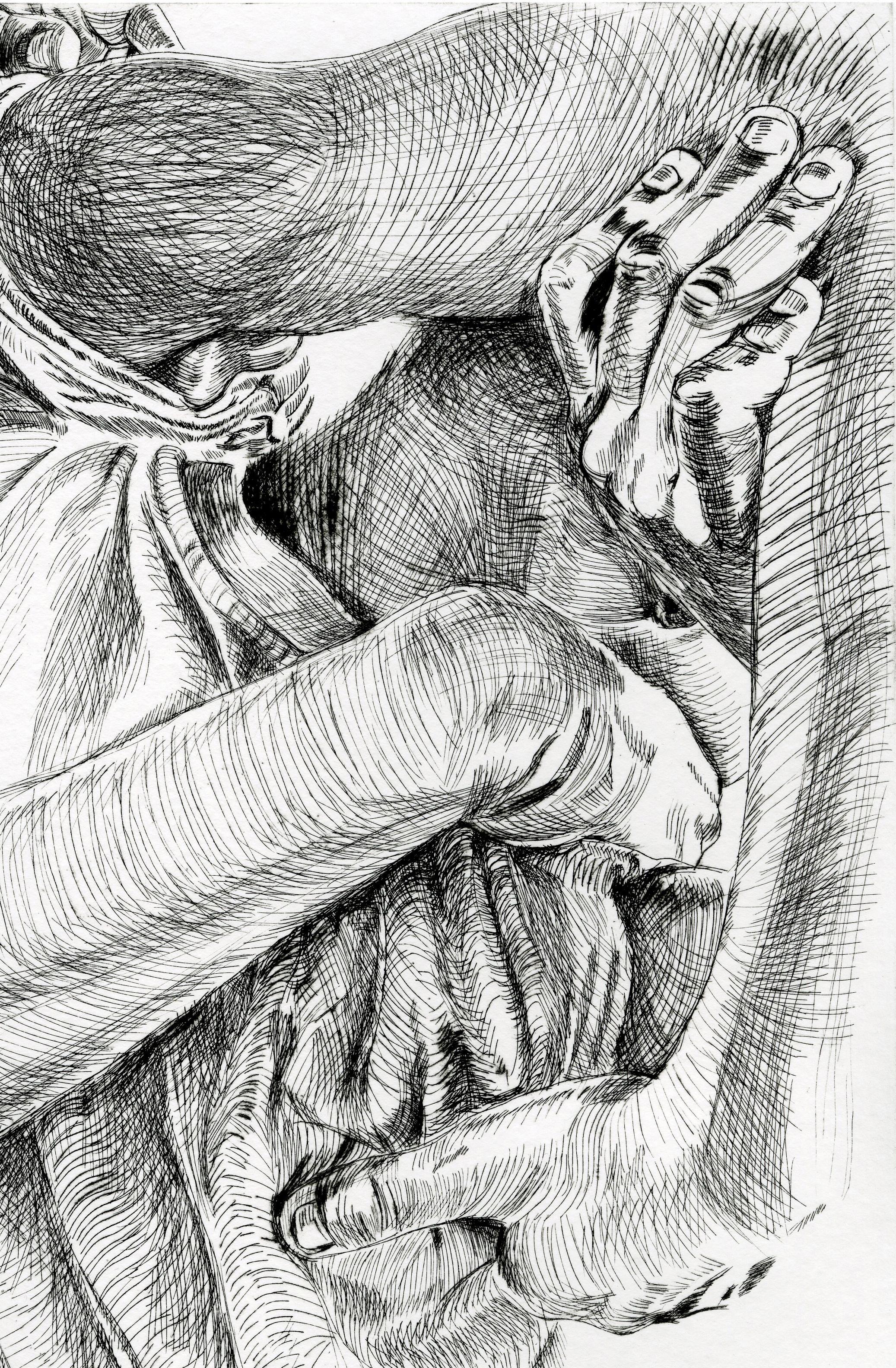Bare Arms (The Practice #1) - Contemporary Print by Darius Steward