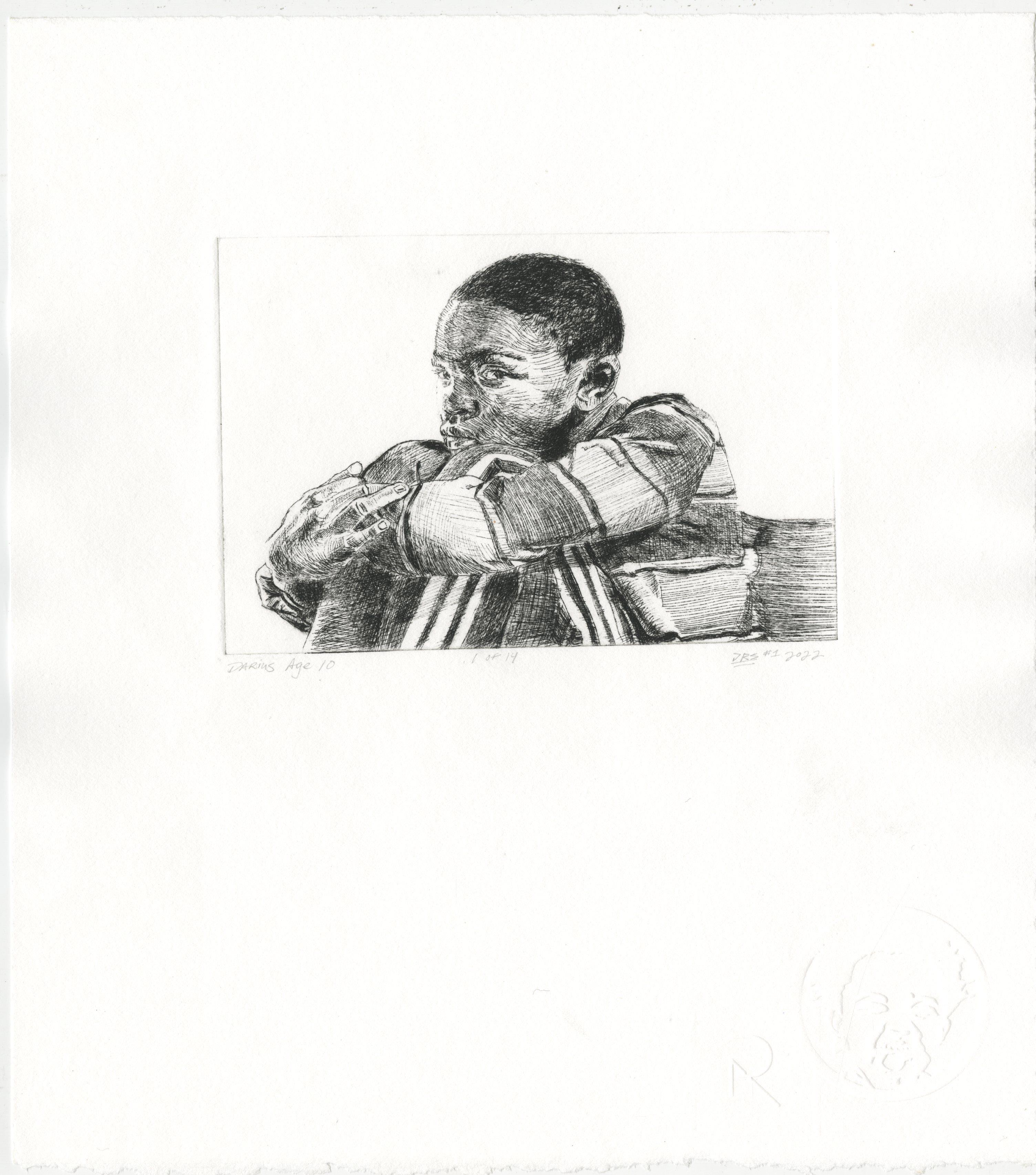 Darius à 10 ans - Print de Darius Steward