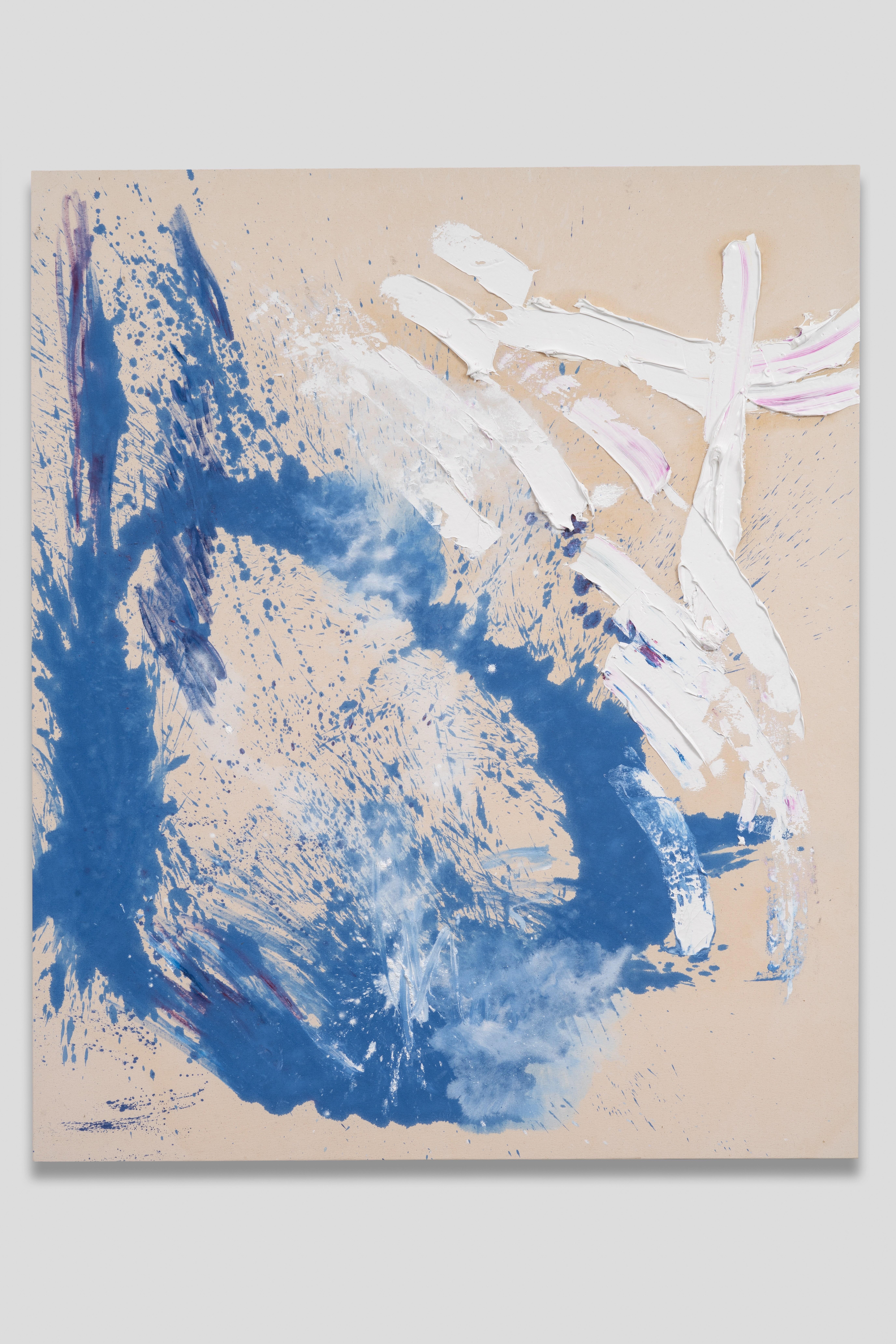 Darius Yektai Abstract Painting - Blue Spin