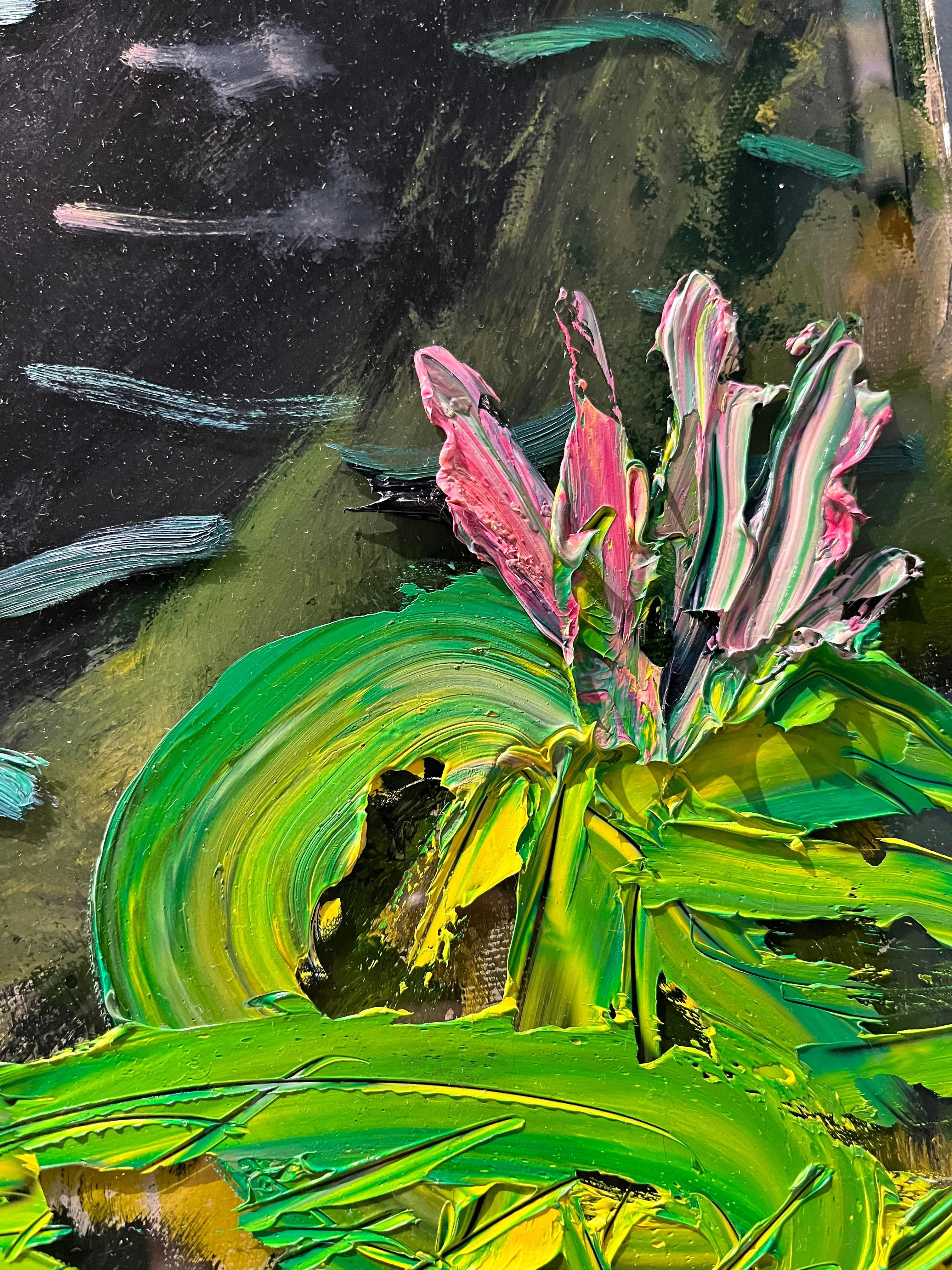 „Boy Reflection“ Reflektion eines Jungen auf der Oberfläche eines Lily Ponds im Angebot 3
