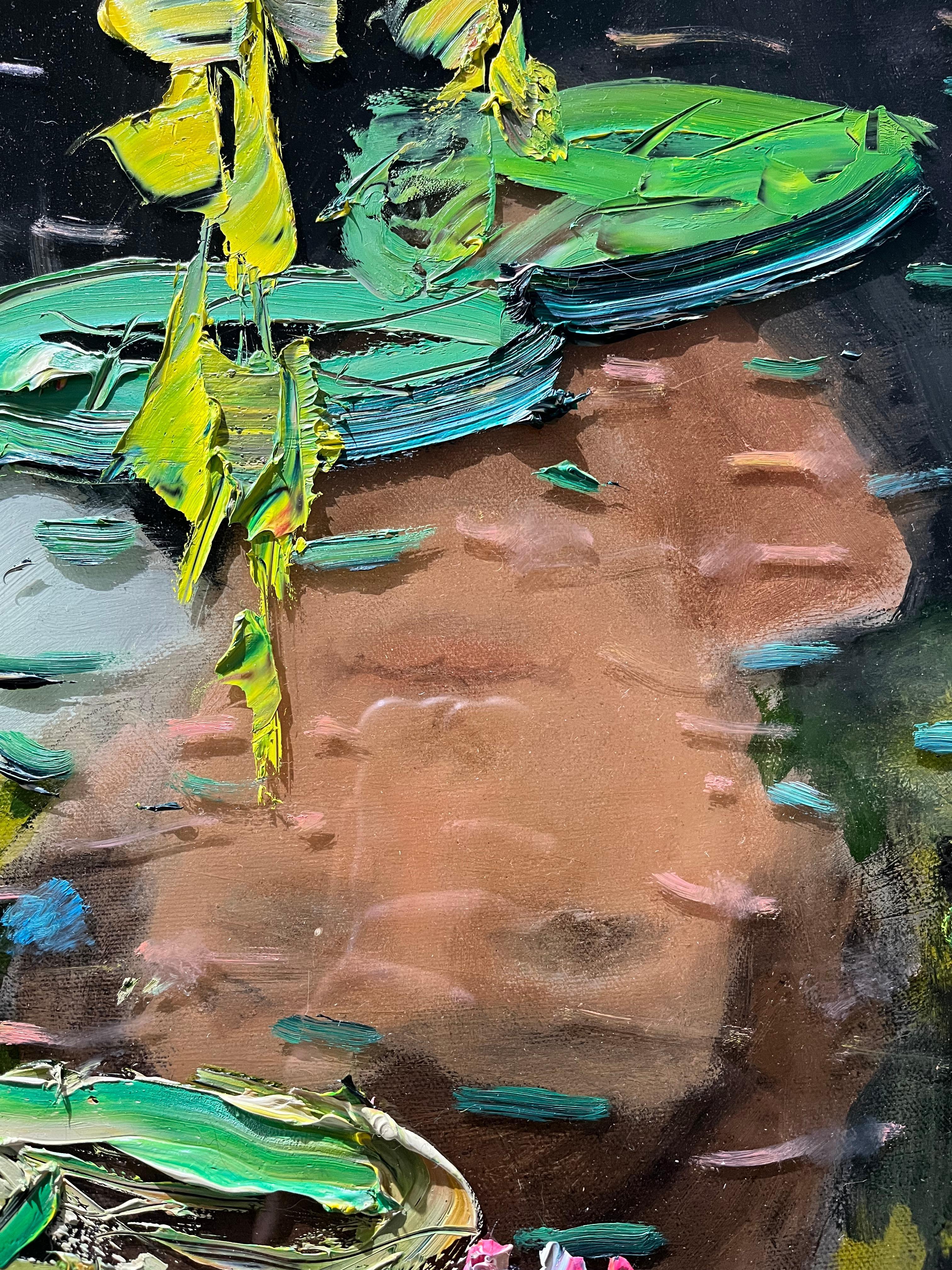 „Boy Reflection“ Reflektion eines Jungen auf der Oberfläche eines Lily Ponds im Angebot 6