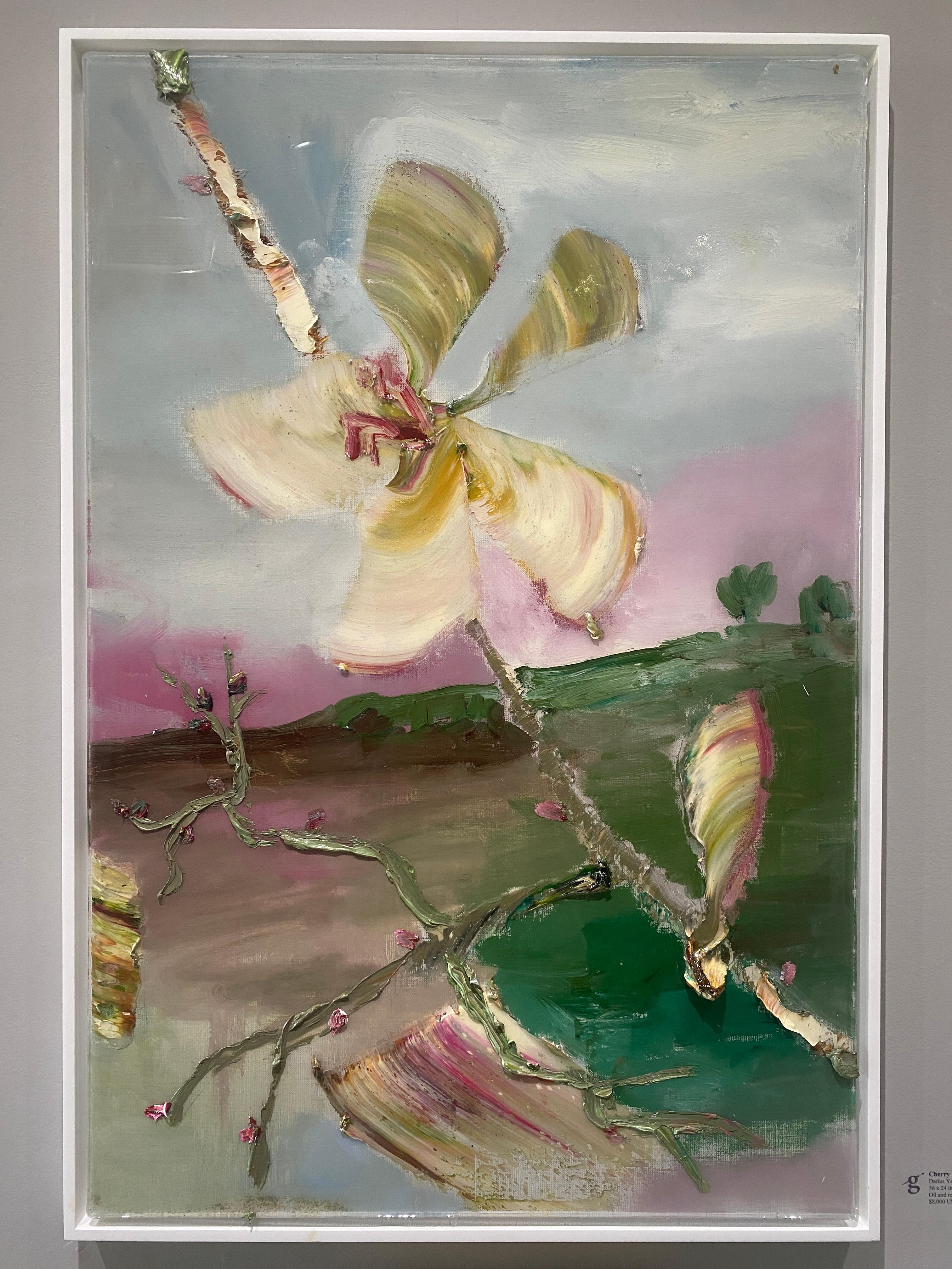 Kirschblüte  – Painting von Darius Yektai