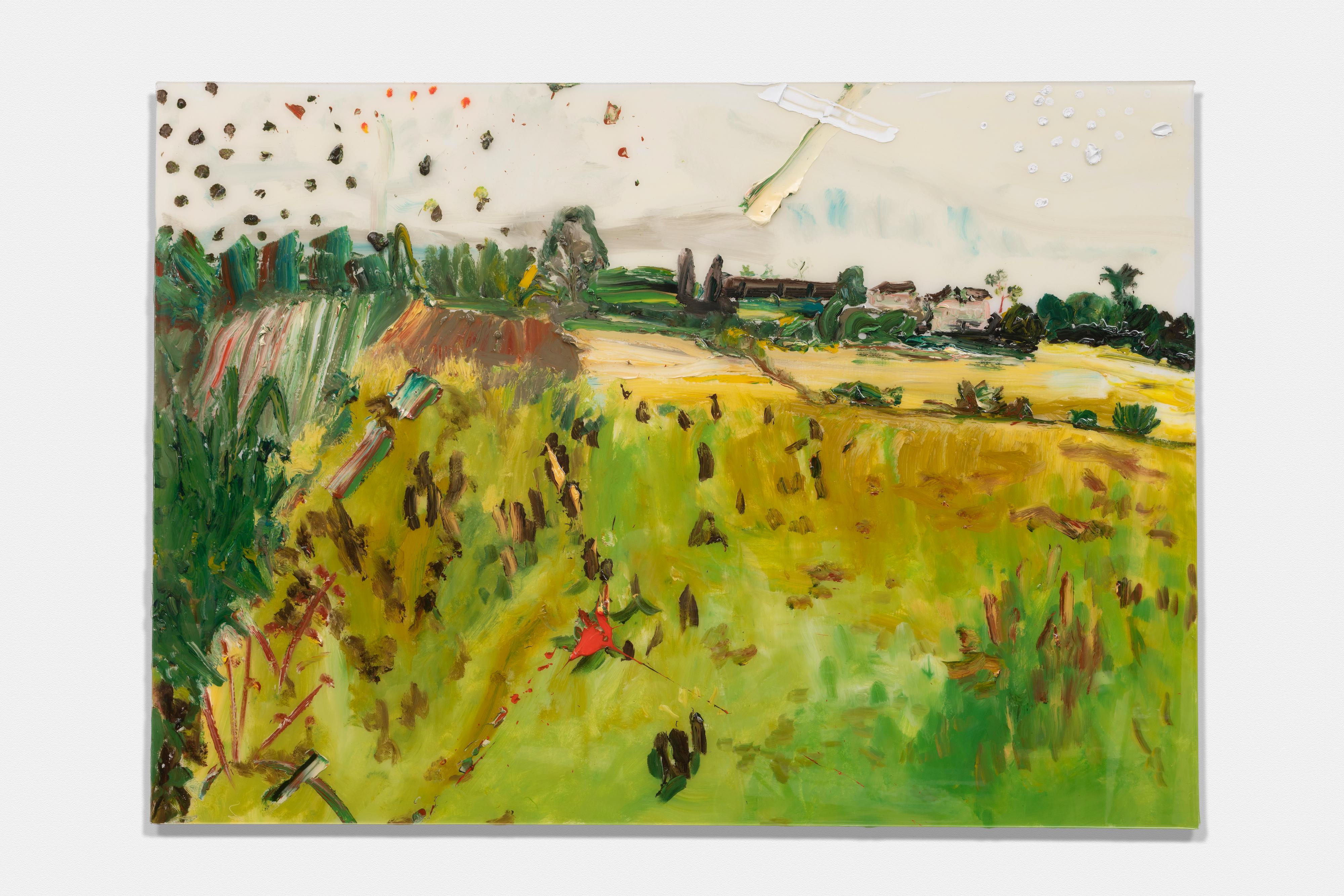 Darius Yektai Landscape Painting – Hochland-Terrasse