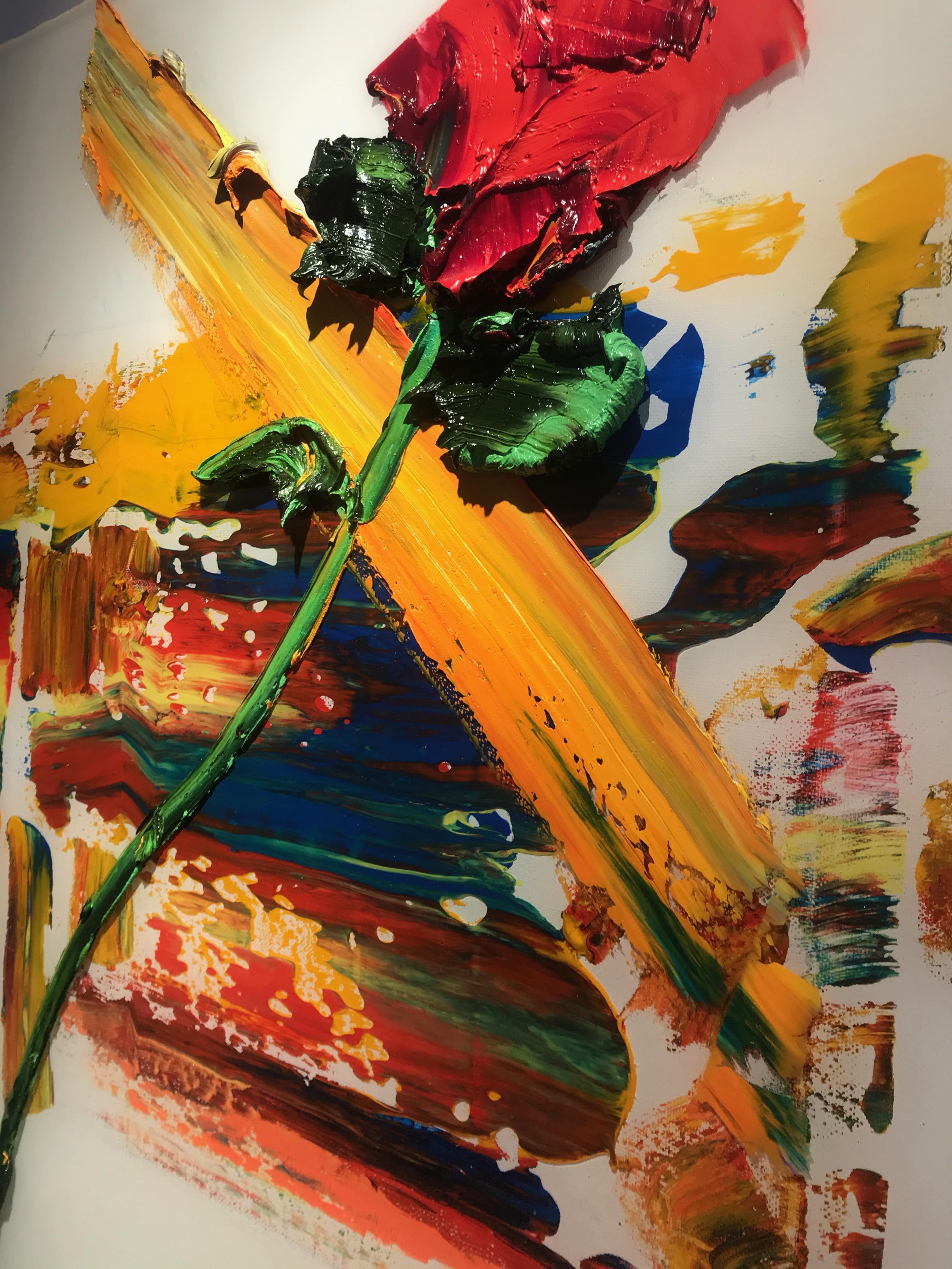 Rose - Painting by Darius Yektai