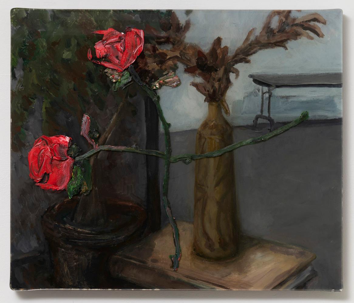 Darius Yektai Interior Painting - Studio Interior with Roses