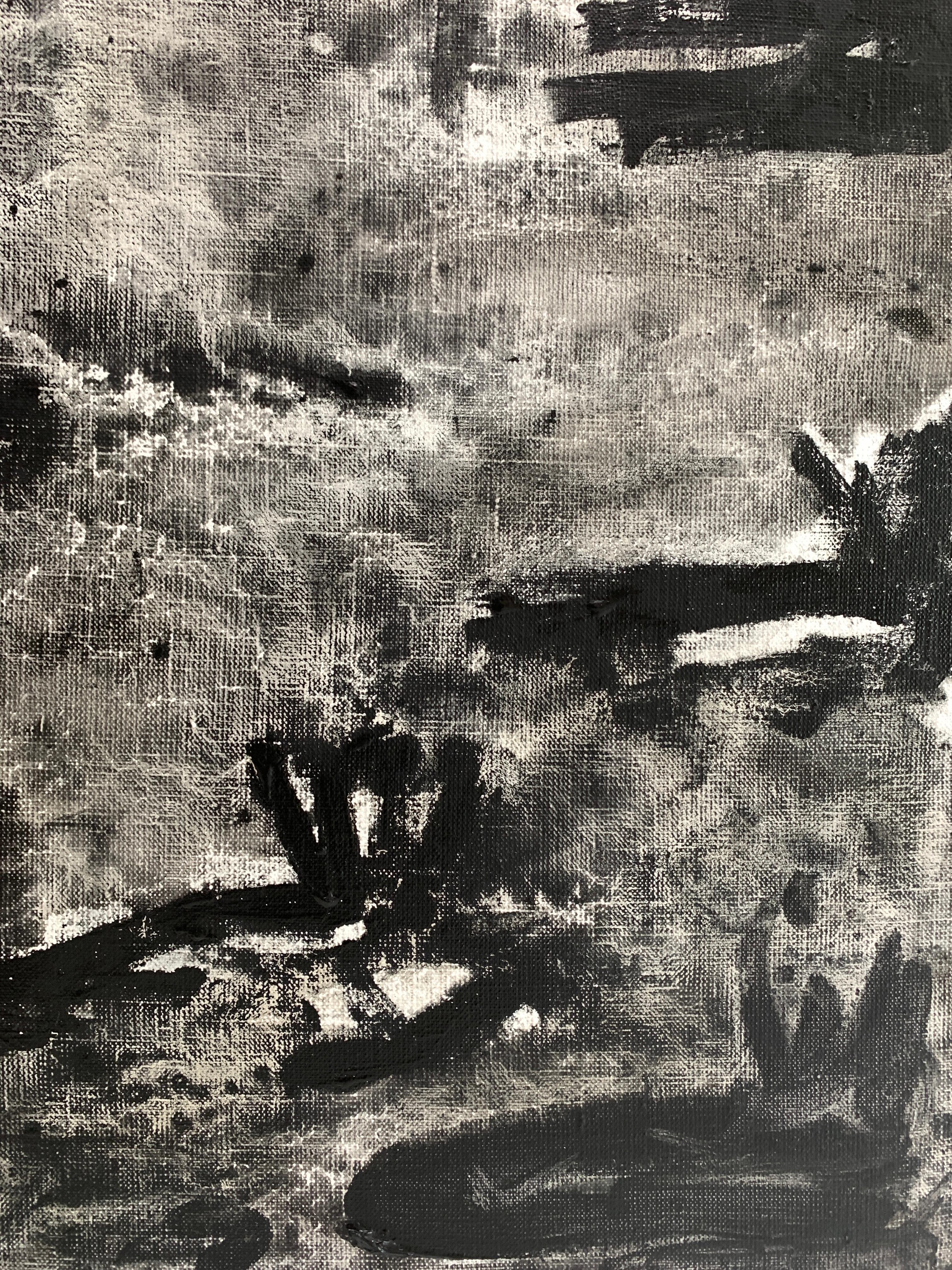 Nenúfares: Después de Monet II - Painting Contemporáneo de Darius Yektai