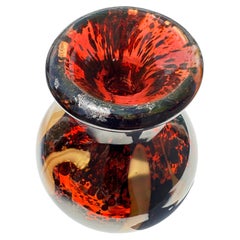 Dark Amber Art Tulip Art Vase