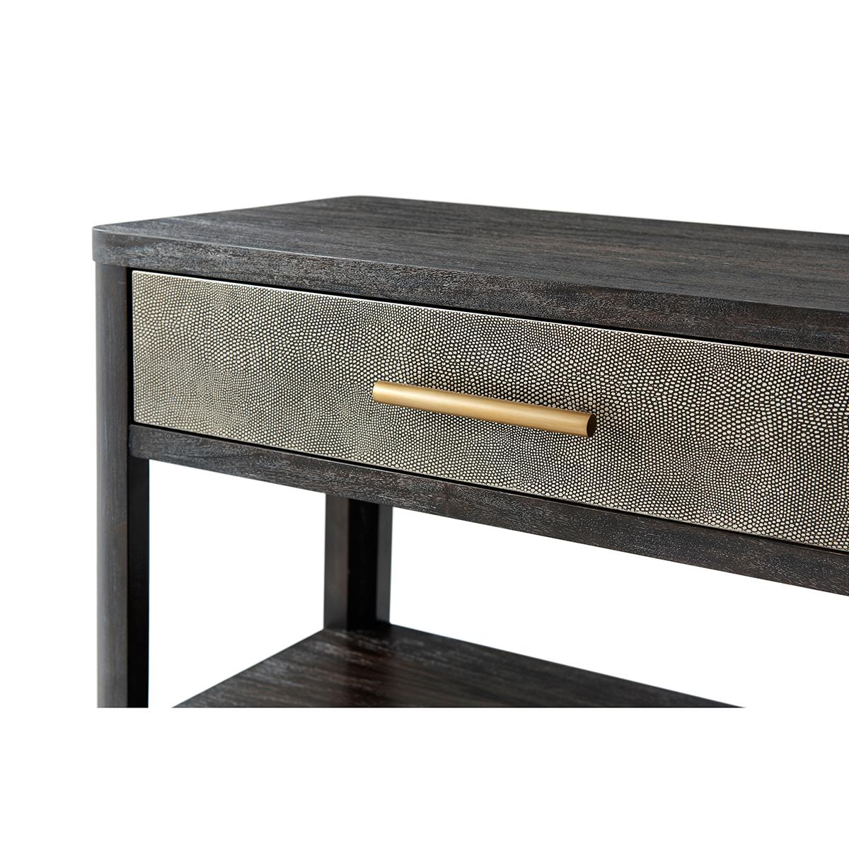 Contemporary Dark Art Deco Style Console Table For Sale