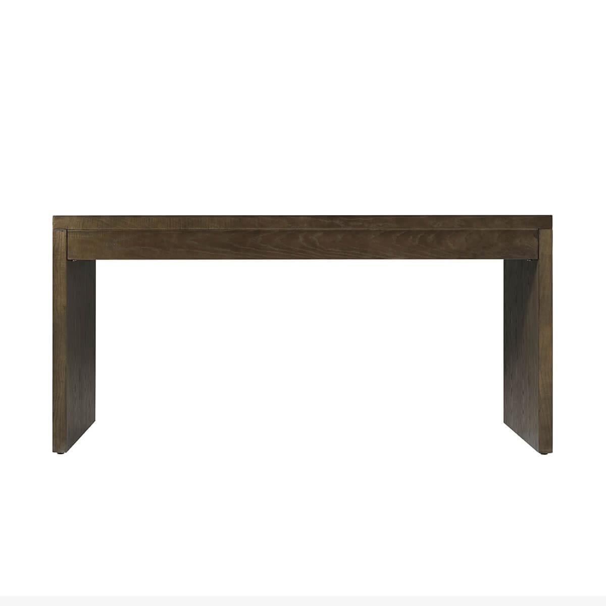 Wood Dark Ash Modern Desk For Sale