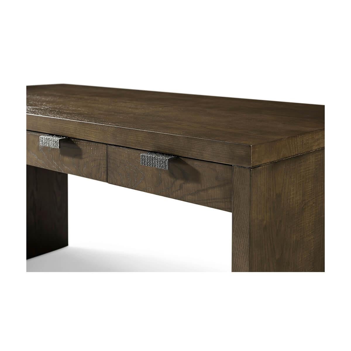 Dark Ash Modern Desk For Sale 1