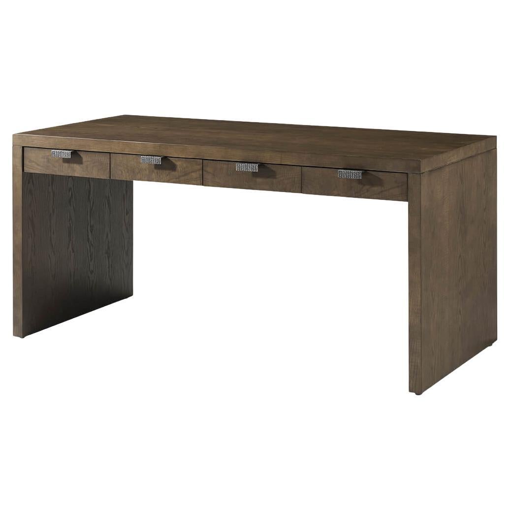 Dark Ash Modern Desk For Sale