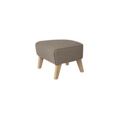 Dark Beige and Natural Oak Raf Simons Vidar 3 My Own Chair Footstool by Lassen