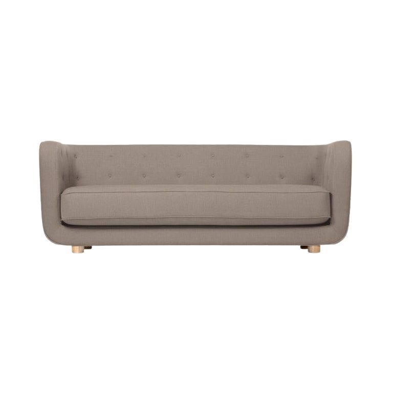 Raf Simons Vidar 3 Vilhelm-Sofa in Dunkelbeige und Natur von Lassen
