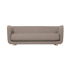 Raf Simons Vidar 3 Vilhelm-Sofa in Dunkelbeige und Natur von Lassen