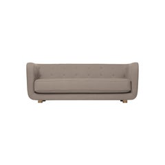 Canapé Raf Simons Vidar 3 Vilhelm en chêne beige foncé et bois fumé de Lassen