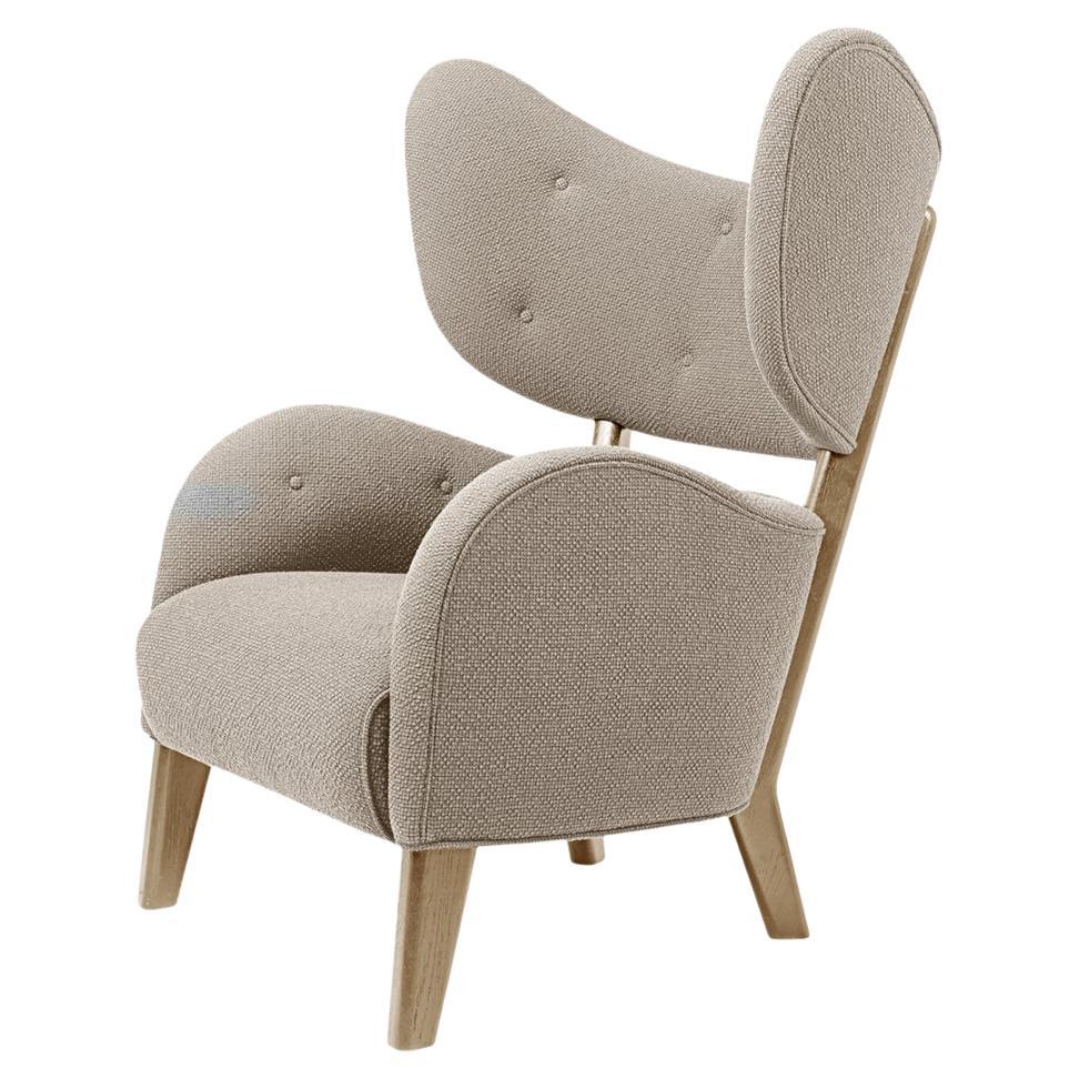 Chaise longue Sahco Zero en chêne naturel beige foncé « My Own Chair » de Lassen