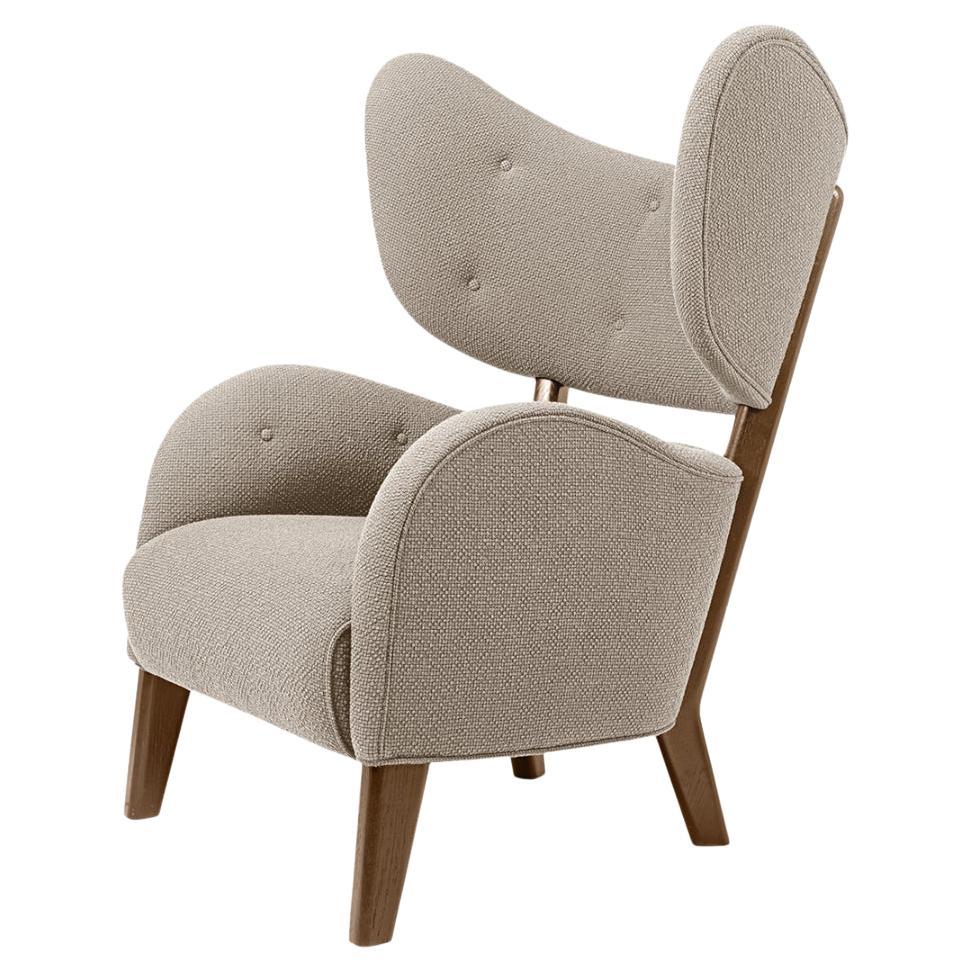 Sahco Zero Smoked Oak My Own Chair, Loungesessel in Dunkelbeige von Lassen im Angebot