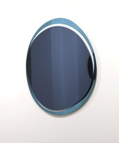 Dark Blue Eclipse Hand-Sculpted Mirror, Laurene Guarneri