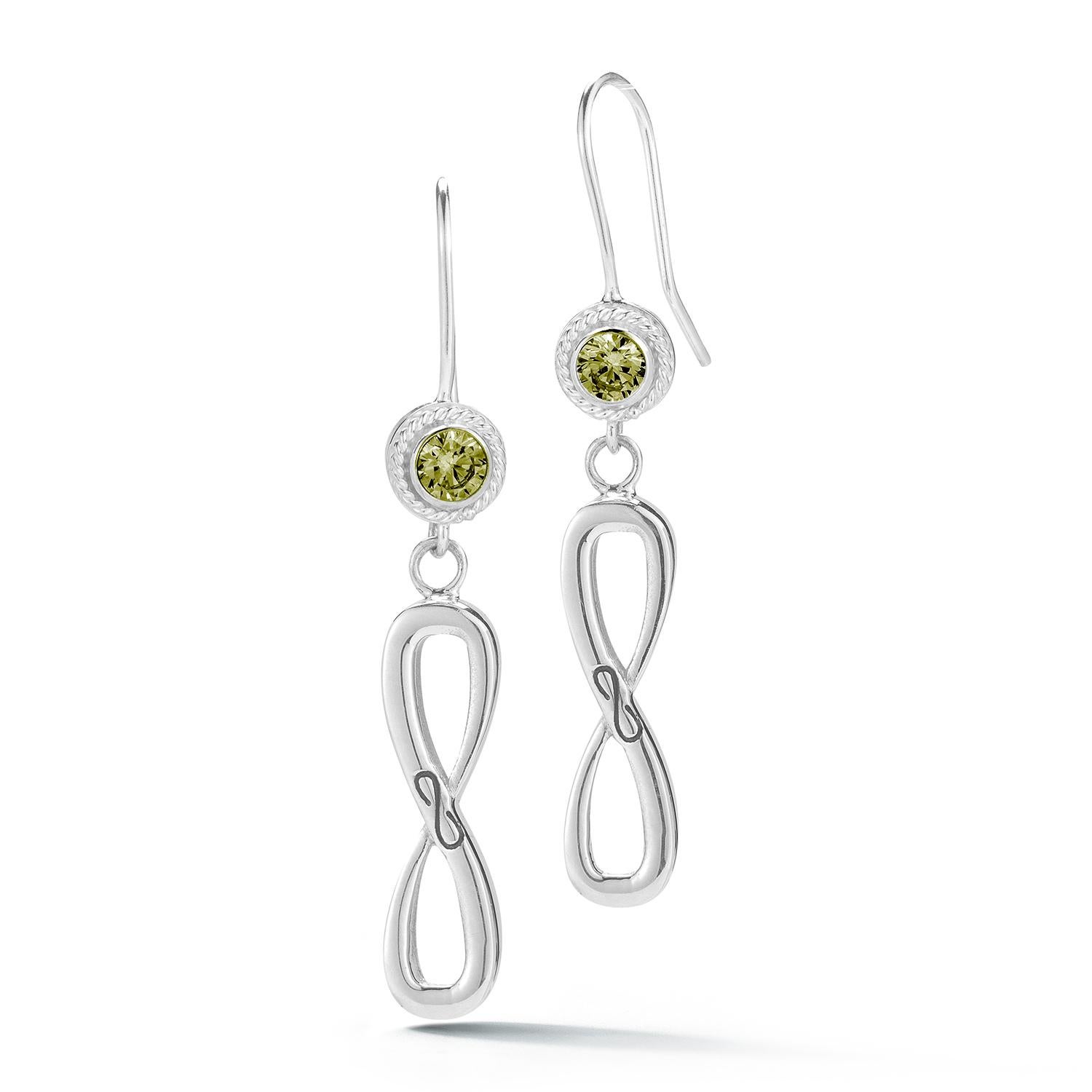 infinity stone earrings