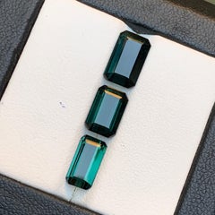 Dark Bluish Green Tourmaline 5.91 Ct Emerald Cut Natural Loose Gemstone-Jewelry